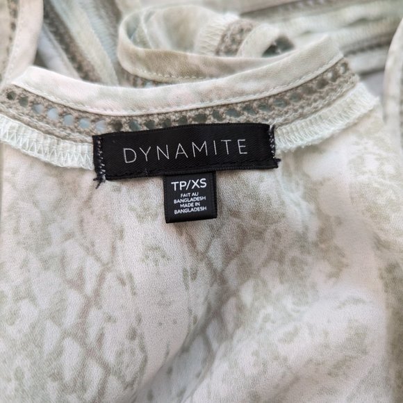 GARAGE Snake Print Tank grey/green - Size XS - Picture 2 of 5